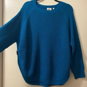 Rod’s Medium Blue Oversized Sweater with Buttons